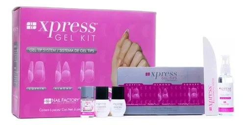 Nail Factory Kit Xpress Gel con 330 tips (uñas postizas y tips), foto de la publicación en Mercado Libre