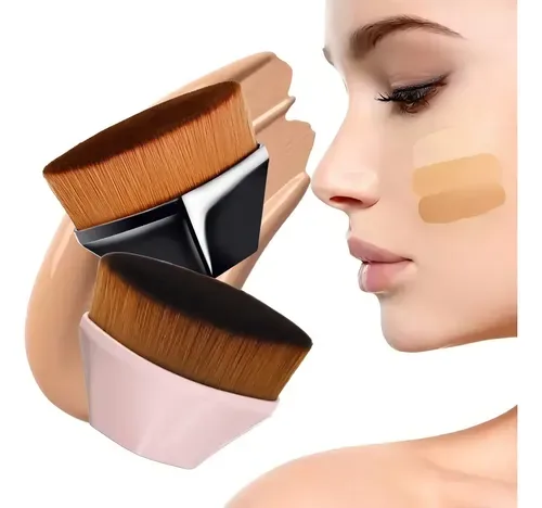 Universo en Línea Brocha kabuki plana para base y polvo (brochas individuales), foto de la publicación en Mercado Libre