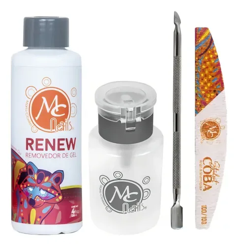 MC Nails Pack removedor de gel y acrílico, 4 piezas (lámparas y herramientas), foto de la publicación en Mercado Libre