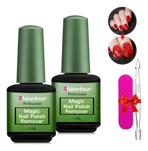 SHINETOUR Removedor mágico de gel sin acetona 15 ml (cuidado de uñas), foto de la publicación en Mercado Libre