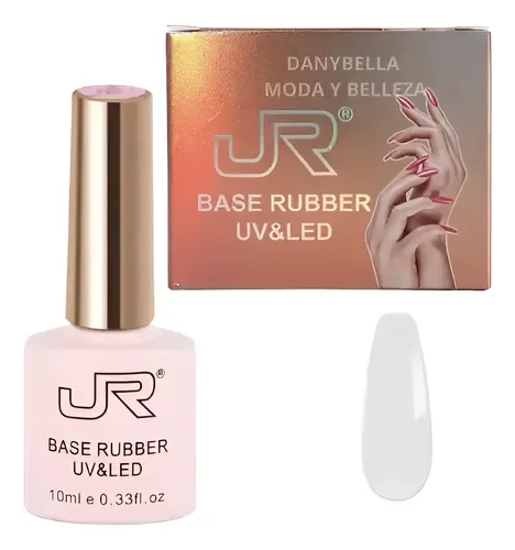 Jr Base rubber transparente 10 ml (bases rubber), foto de la publicación en Mercado Libre