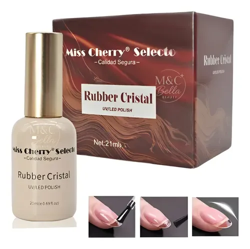Miss Cherry Base rubber transparente 21 ml (bases rubber), foto de la publicación en Mercado Libre
